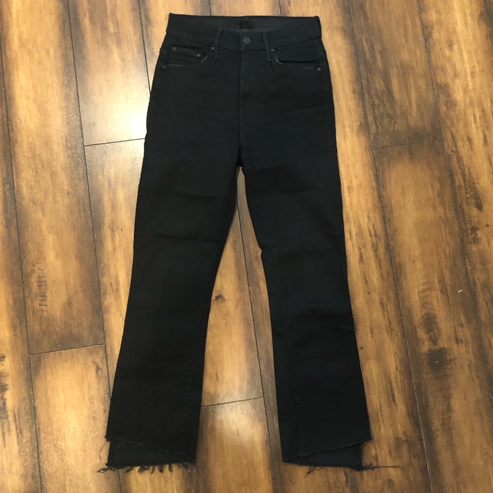 Mother Insider Step Crop Fray in Not Guilty, size 25